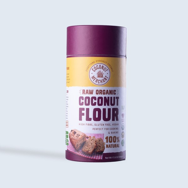 Raw organic coconut flour