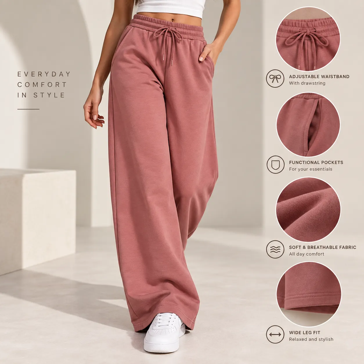 Women's wide trousers