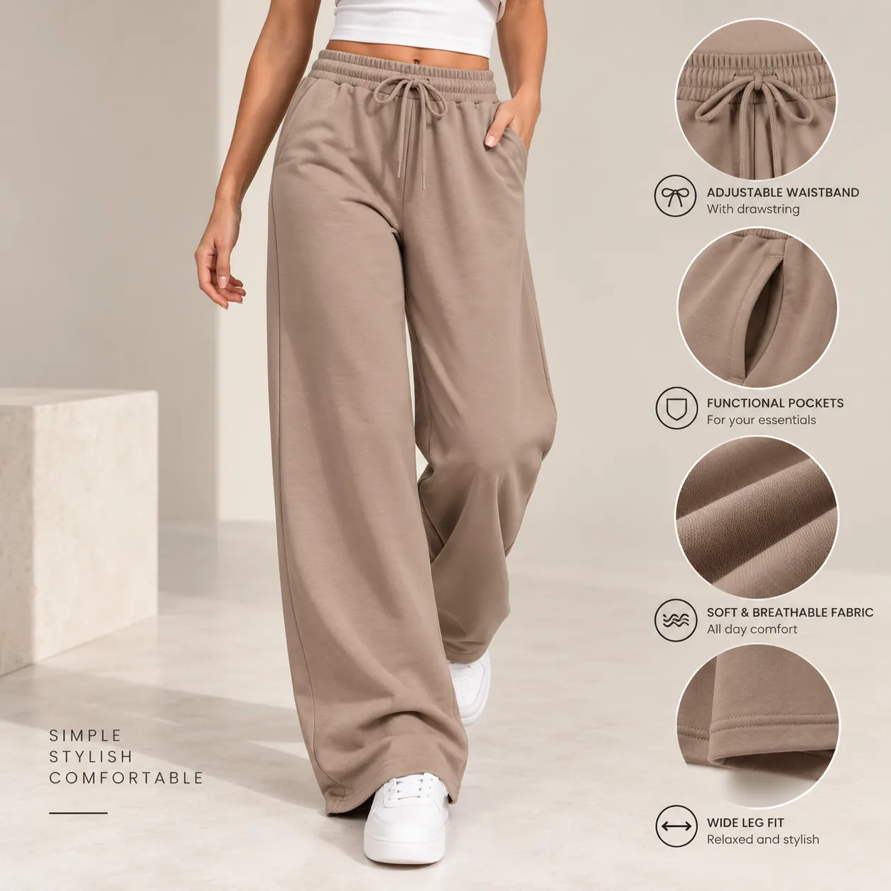 Women's wide trousers