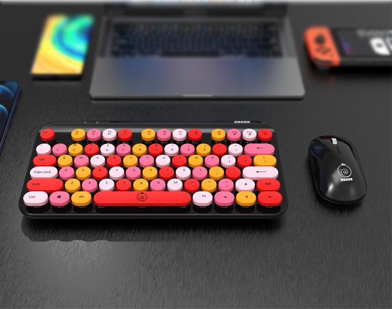 Hanar Multicolour Wireless Keyboard and Mouse