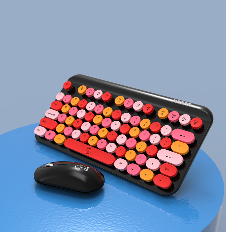 Hanar Multicolour Wireless Keyboard and Mouse