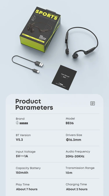 Hanar Bone Conduction Headphones