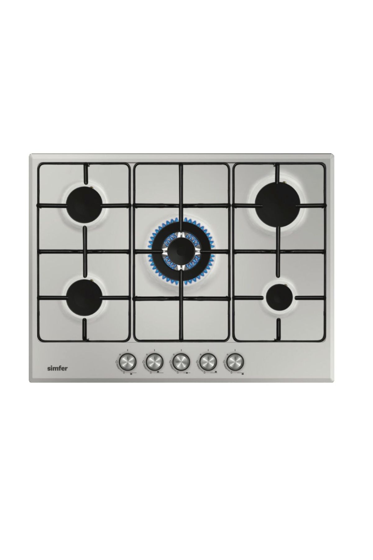 Simfer Countertop Cooker with 5 Sensitive Burners H7500VGRM-FFD