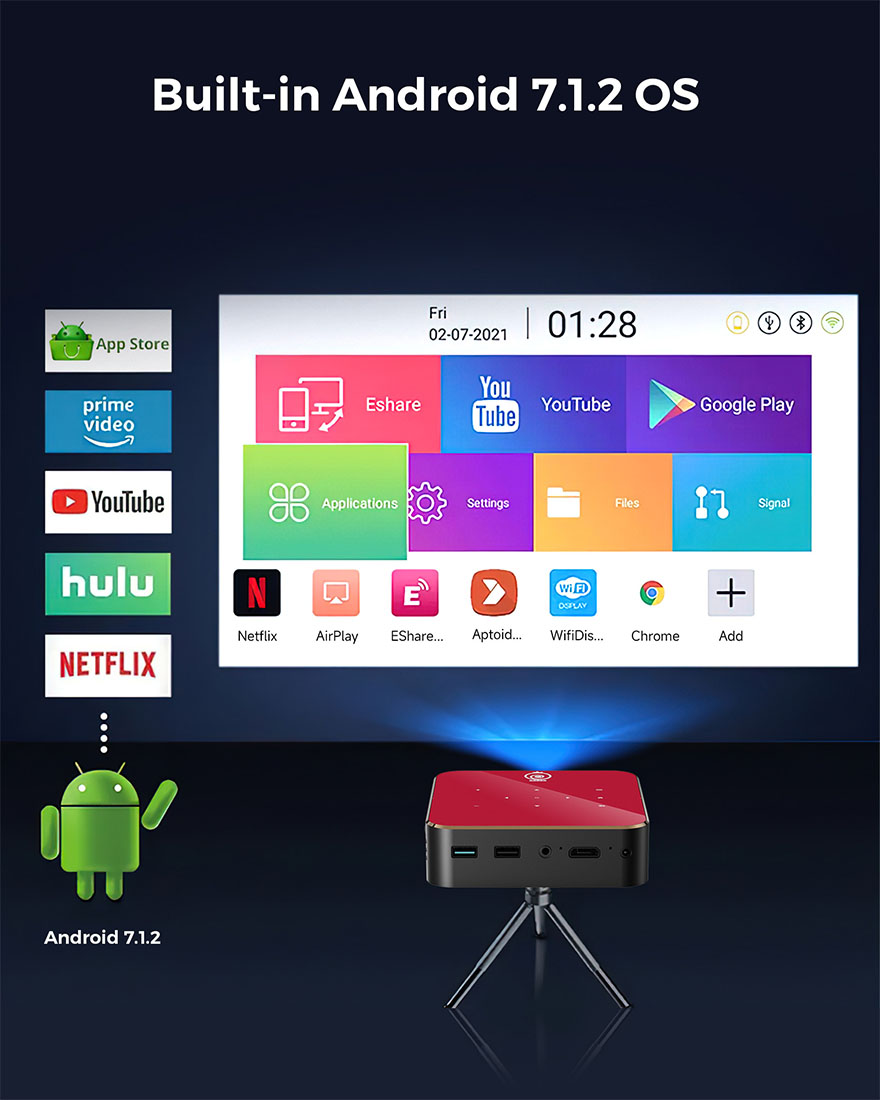 Hanar Portable Projector