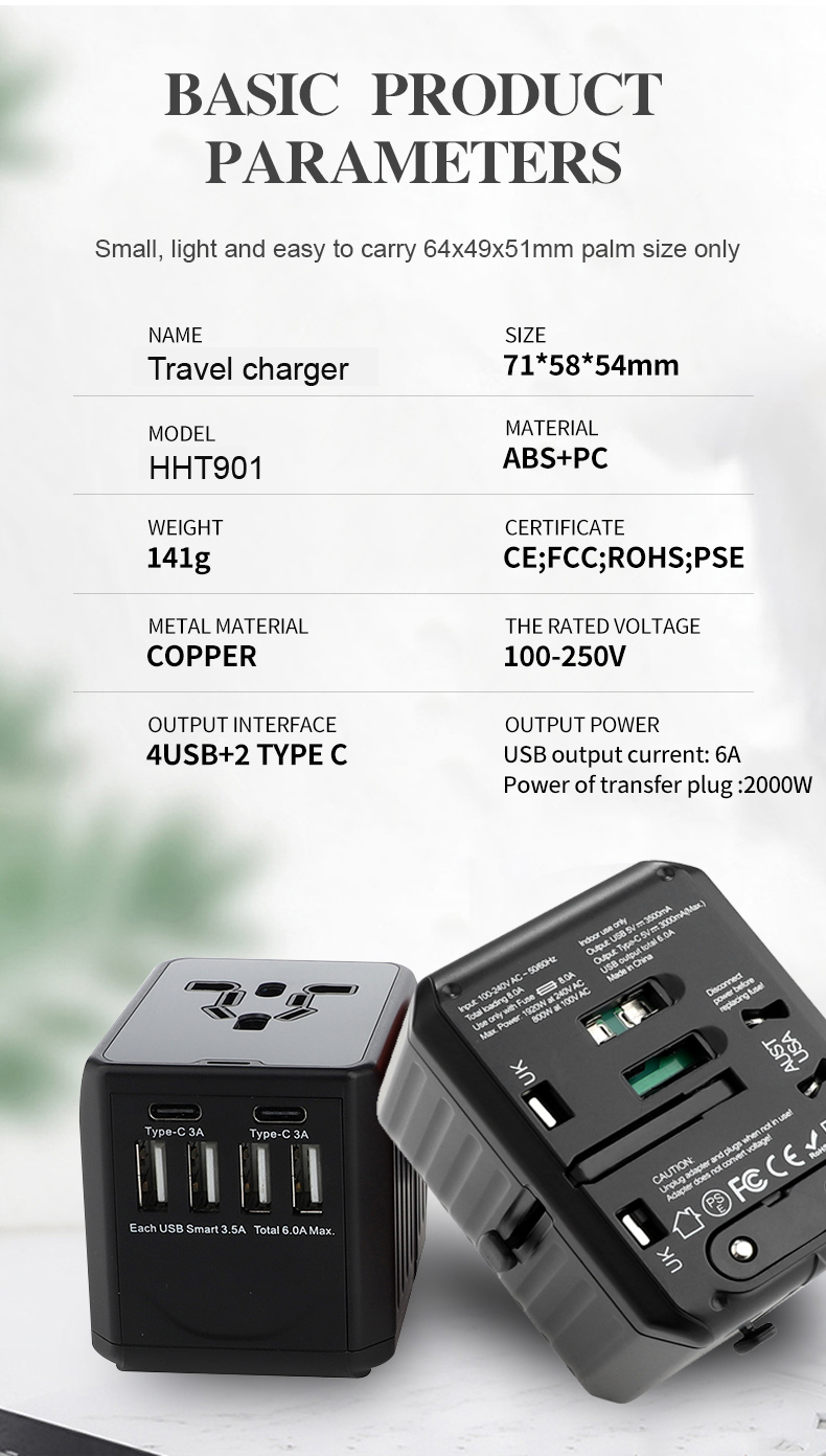 Hanar Universal Travel Wall Charger