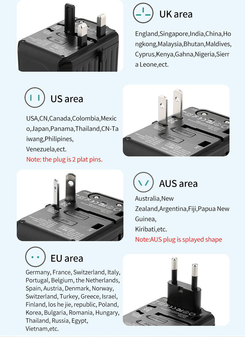 Hanar Universal Travel Wall Charger