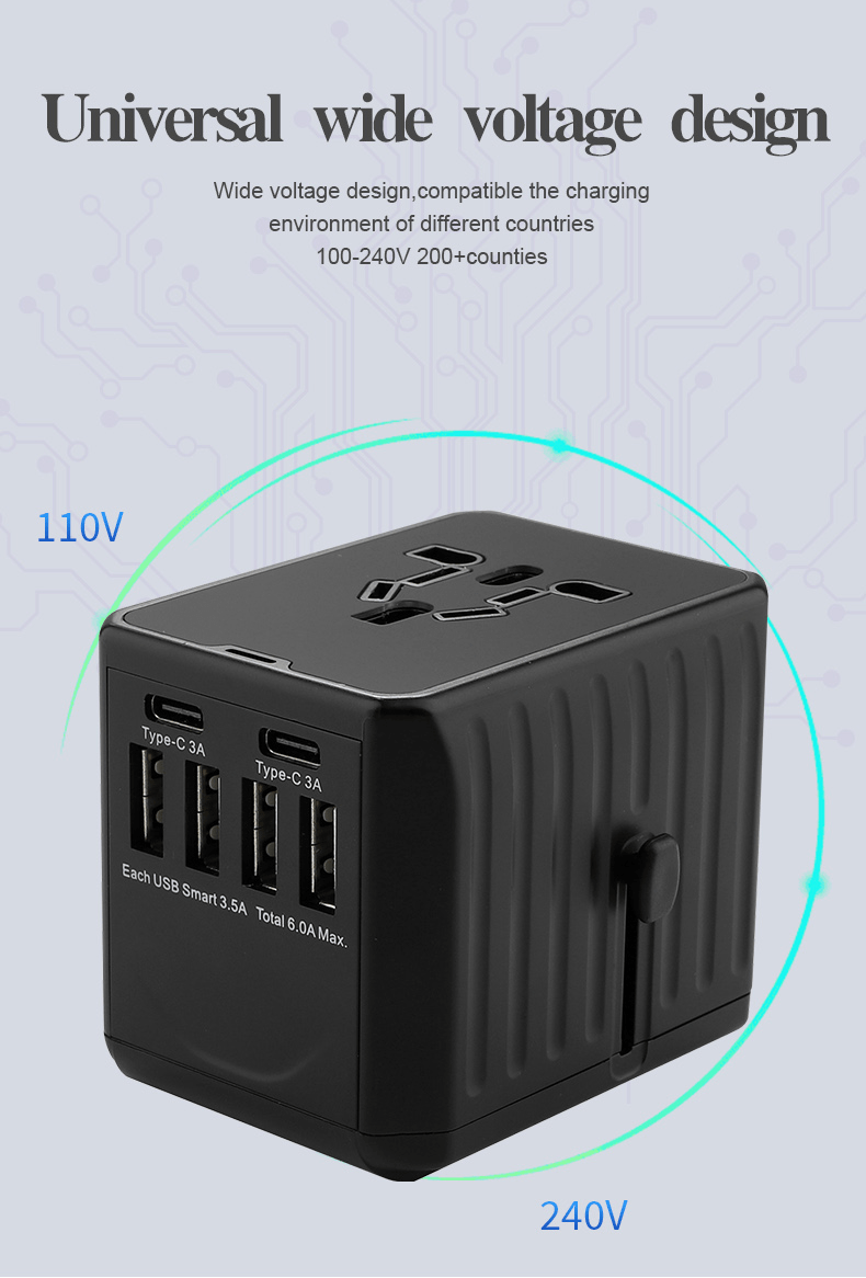 Hanar Universal Travel Wall Charger