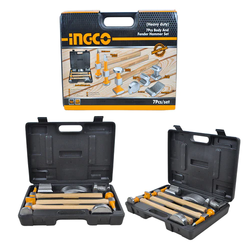 INGCO 7pcs Body and Fender Hammer Set