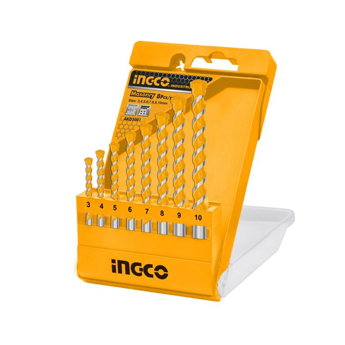 INGCO 8PCS masonry drill bits set