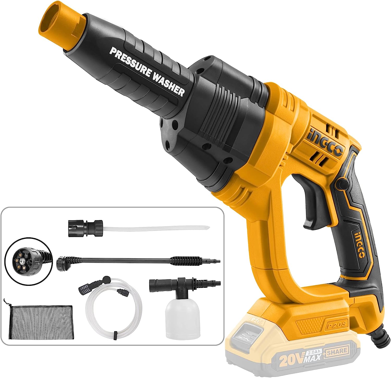 Ingco Lithium-ion pressure washer