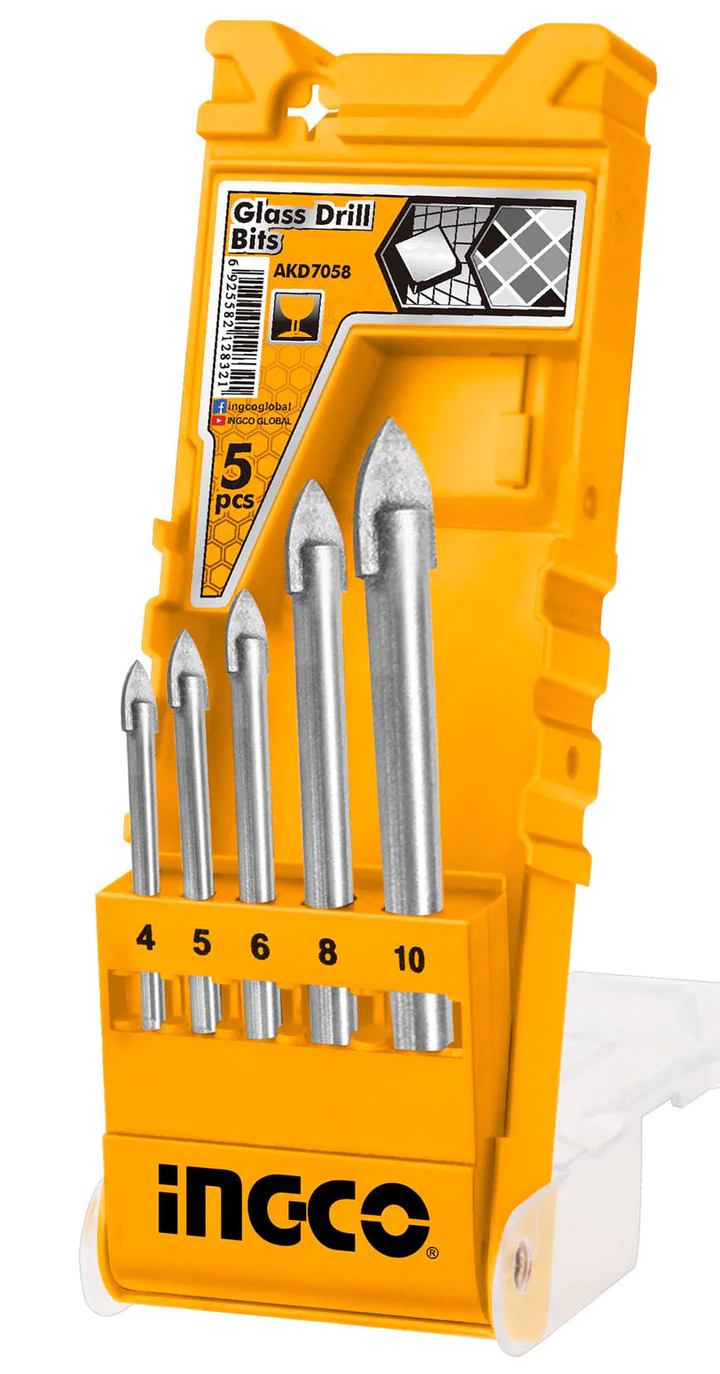 INGCO 5PCS Glass drill bits