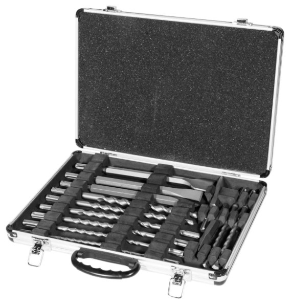 INGCO 17pcs SDS plus hammer drill bit and chisels set