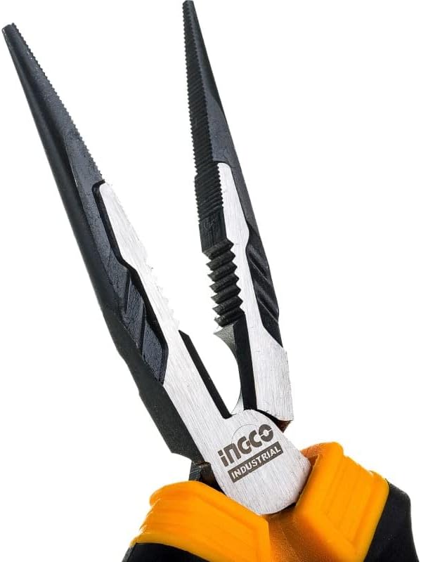 Ingco High Leverage Long Nose Plier 8"