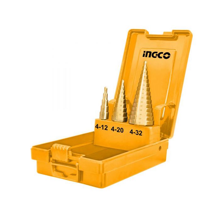 INGCO 3pcs step drill bit set