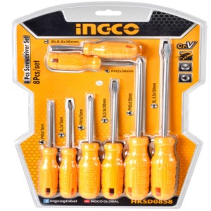 Ingco 8Pcs screwdriver set