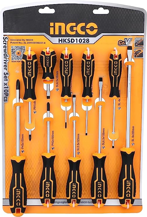 10 Pcs screwdriver set.