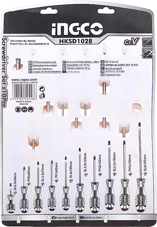 10 Pcs screwdriver set.