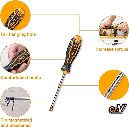 Ingco 18 Pcs screwdriver and precision screwdriver set.