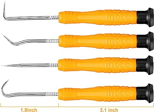 Ingco 4Pcs Pick and Hook Set