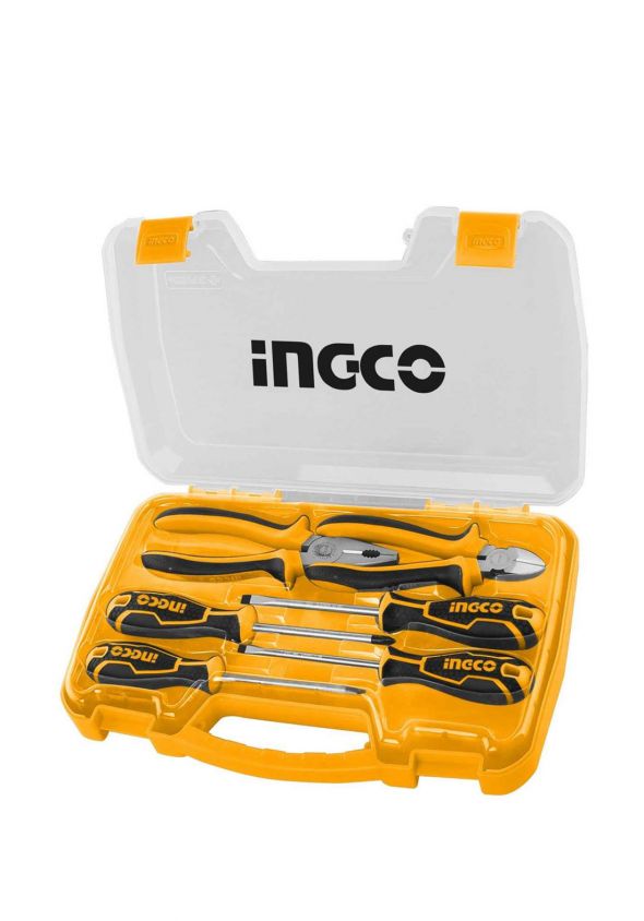 Ingco handtools set 6 pieces Mixed Kit Bag