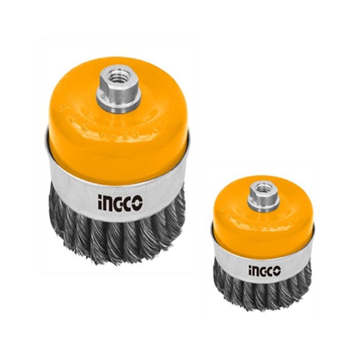 Cup Twist Wire Brush with Nut (Heavy duty)