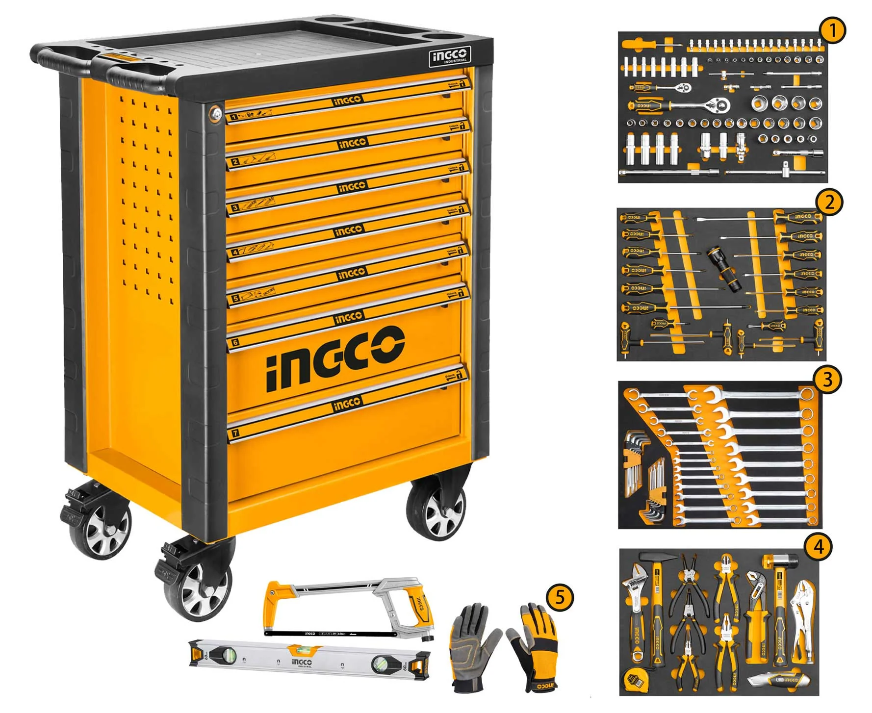 162 Pcs Tool Chest Set