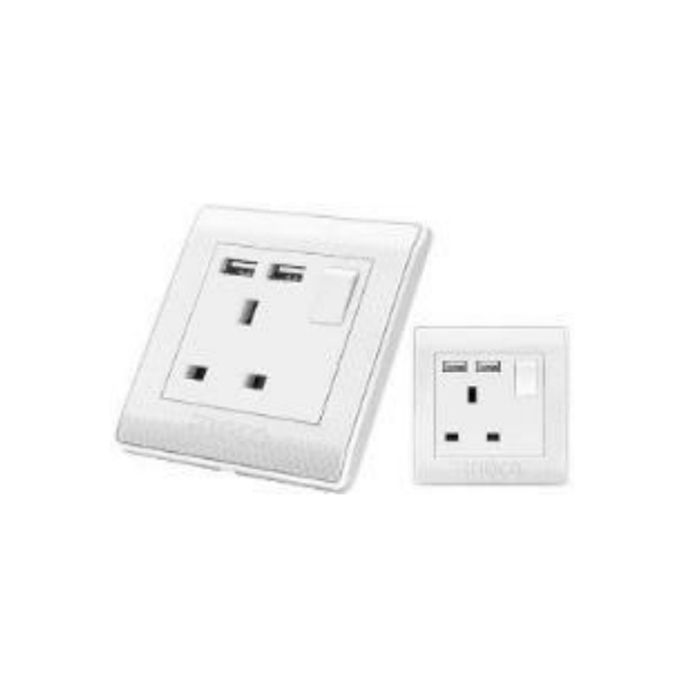 Socket with USB outlet
