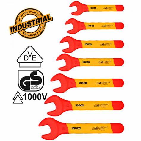 Ingco 7PCS insulated open end spanners set.