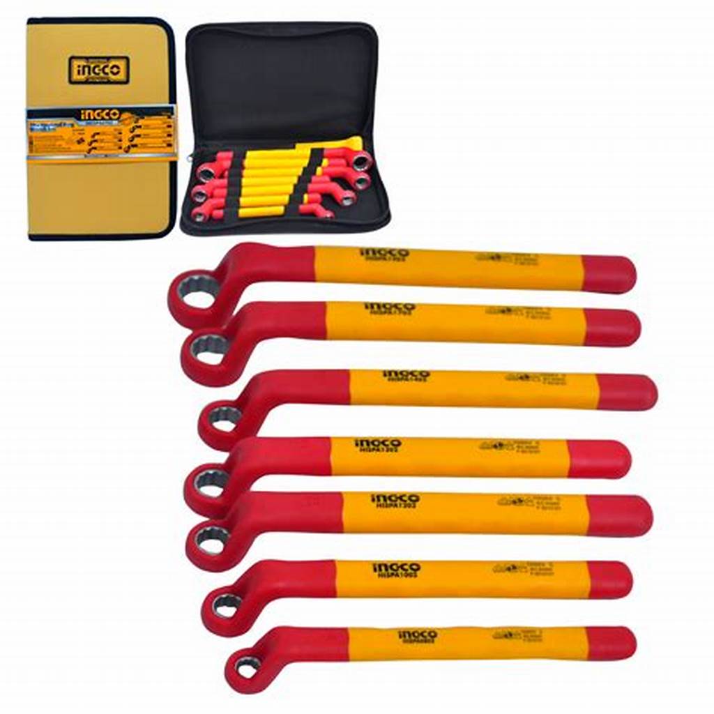 Ingco 7pcs Insulated Ring Wrench Set