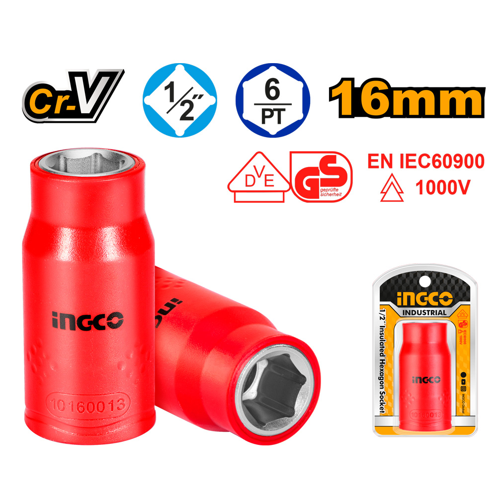 Ingco 1/2" Insulated Hexagon Socket