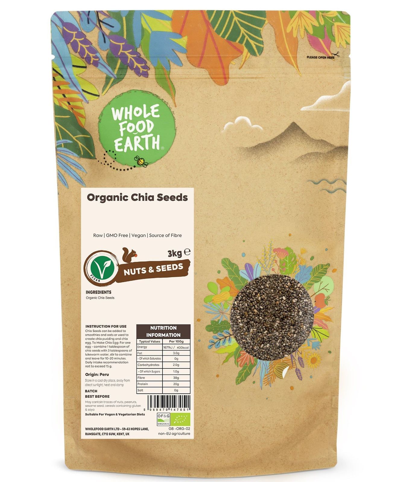 Organic chia seeds