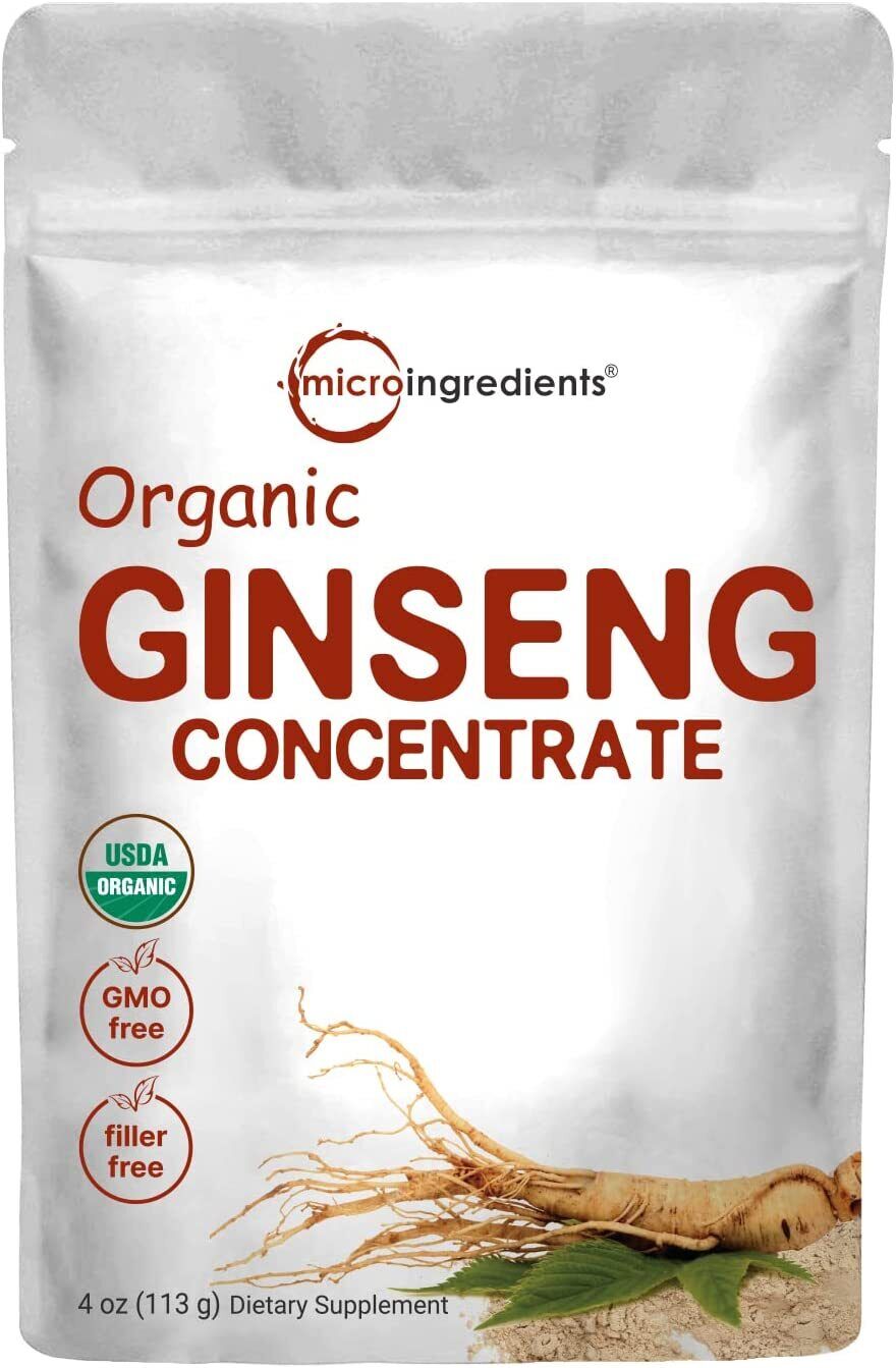Organic ginseng concentrate