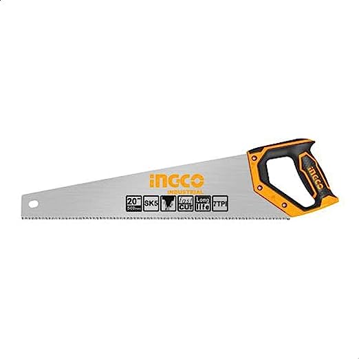 Ingco Heavy Duty Hand Saw with Rubber Hand - 20 Inches