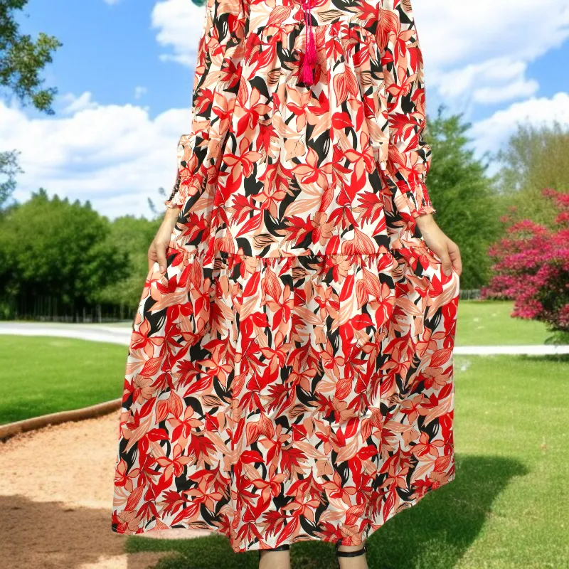 Elegant Floral Print Dress