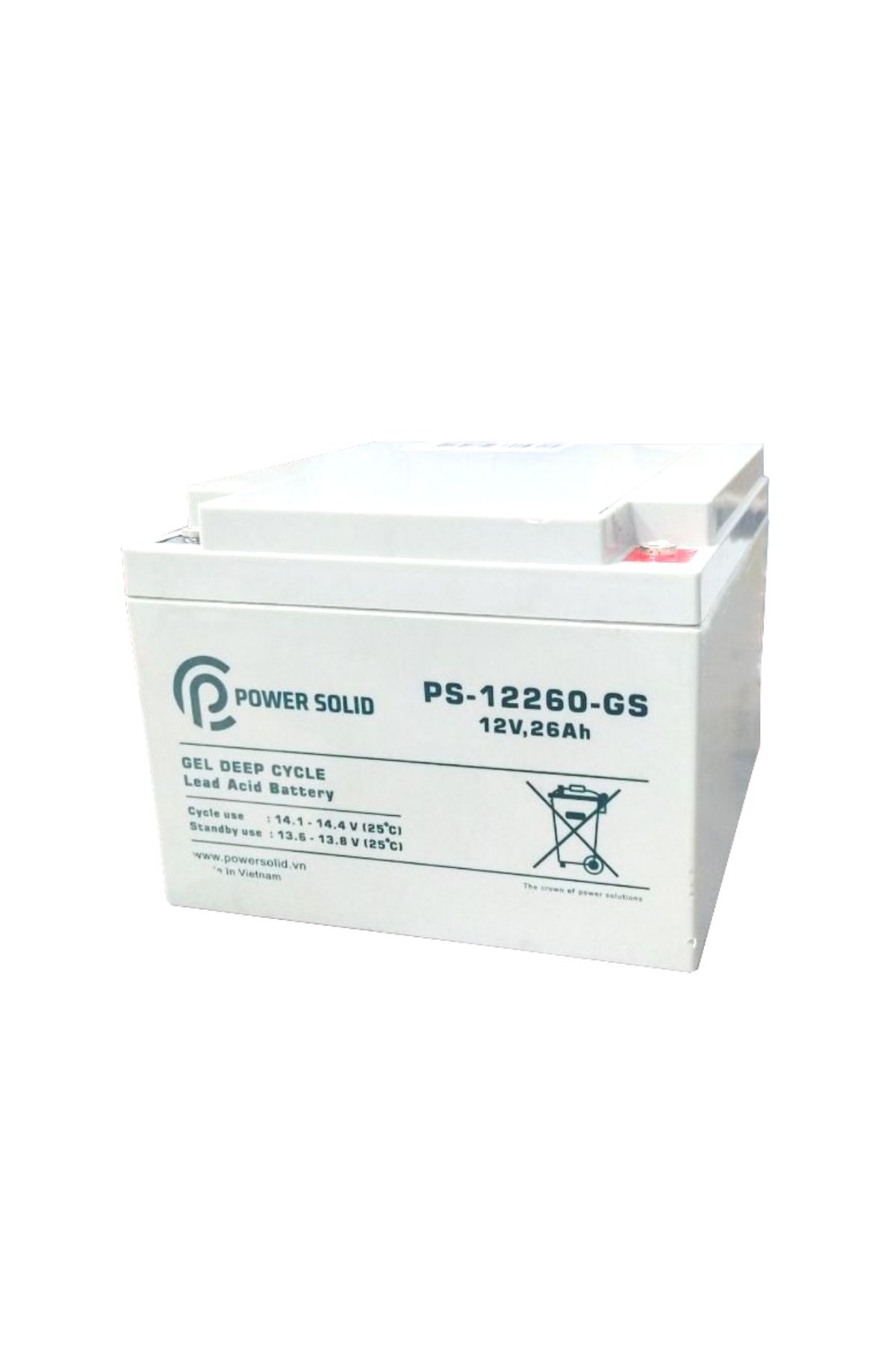 Power Solid GEL Deep Cycle Battery 12V 26Ah