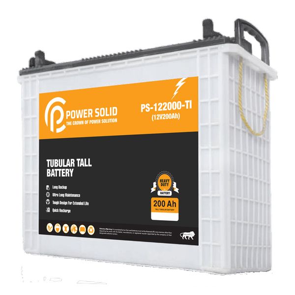 POWER SOLID Tubular Battery - 12V-200A
