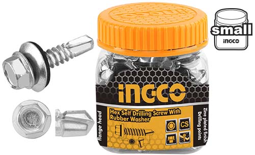 Hex Self  drilling screw  with rubber  washer