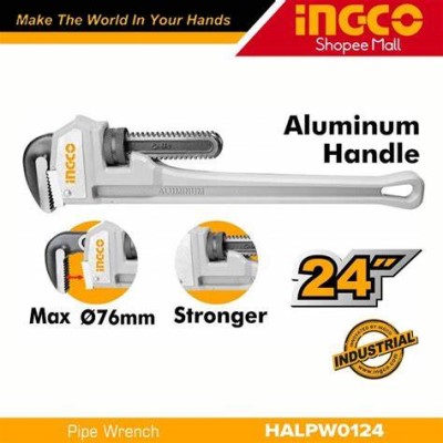Ingco Aluminum Handle Pipe Wrench