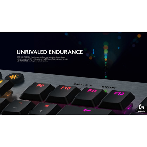 Logitech LIGHTSPEED Wireless RGB Mechanical Gaming Keyboard-G915