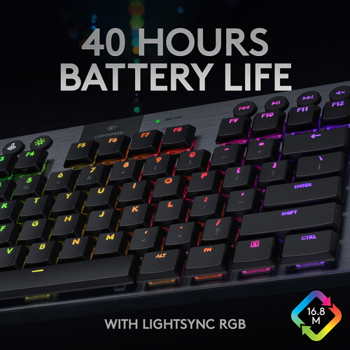 Logitech G915 TKL Tenkeyless Lightspeed RGB Mechanical Gaming Keyboard