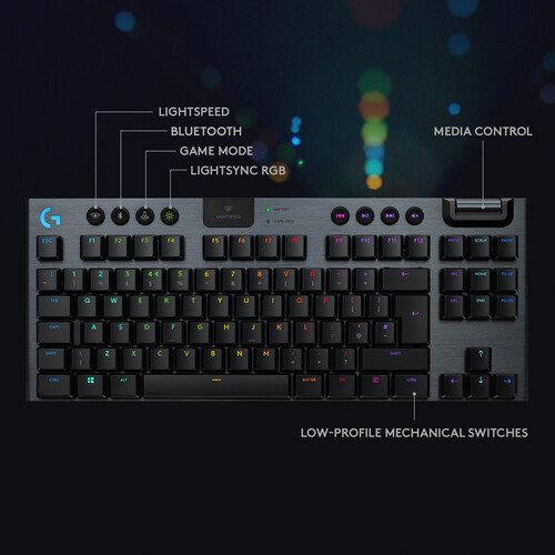 Logitech G915 TKL Tenkeyless Lightspeed RGB Mechanical Gaming Keyboard