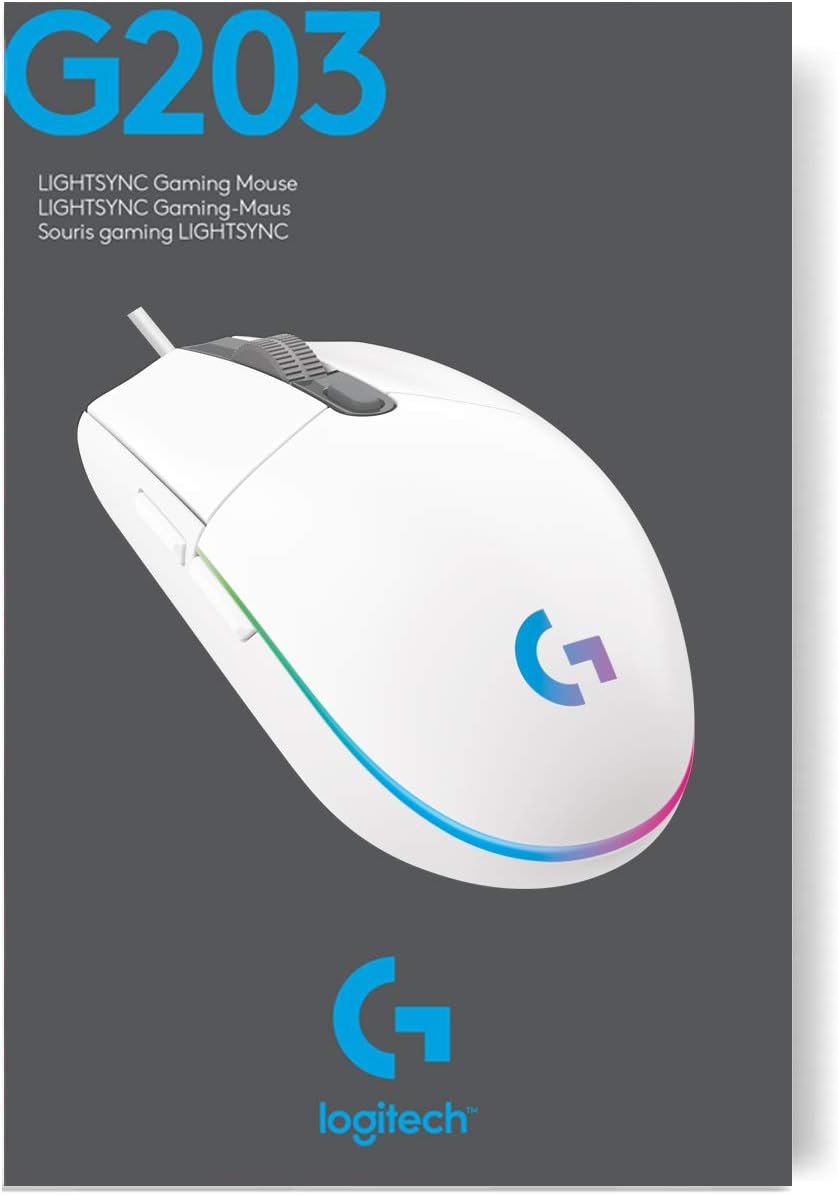Logitech Mouse Gaming Wired 6 Button-G203
