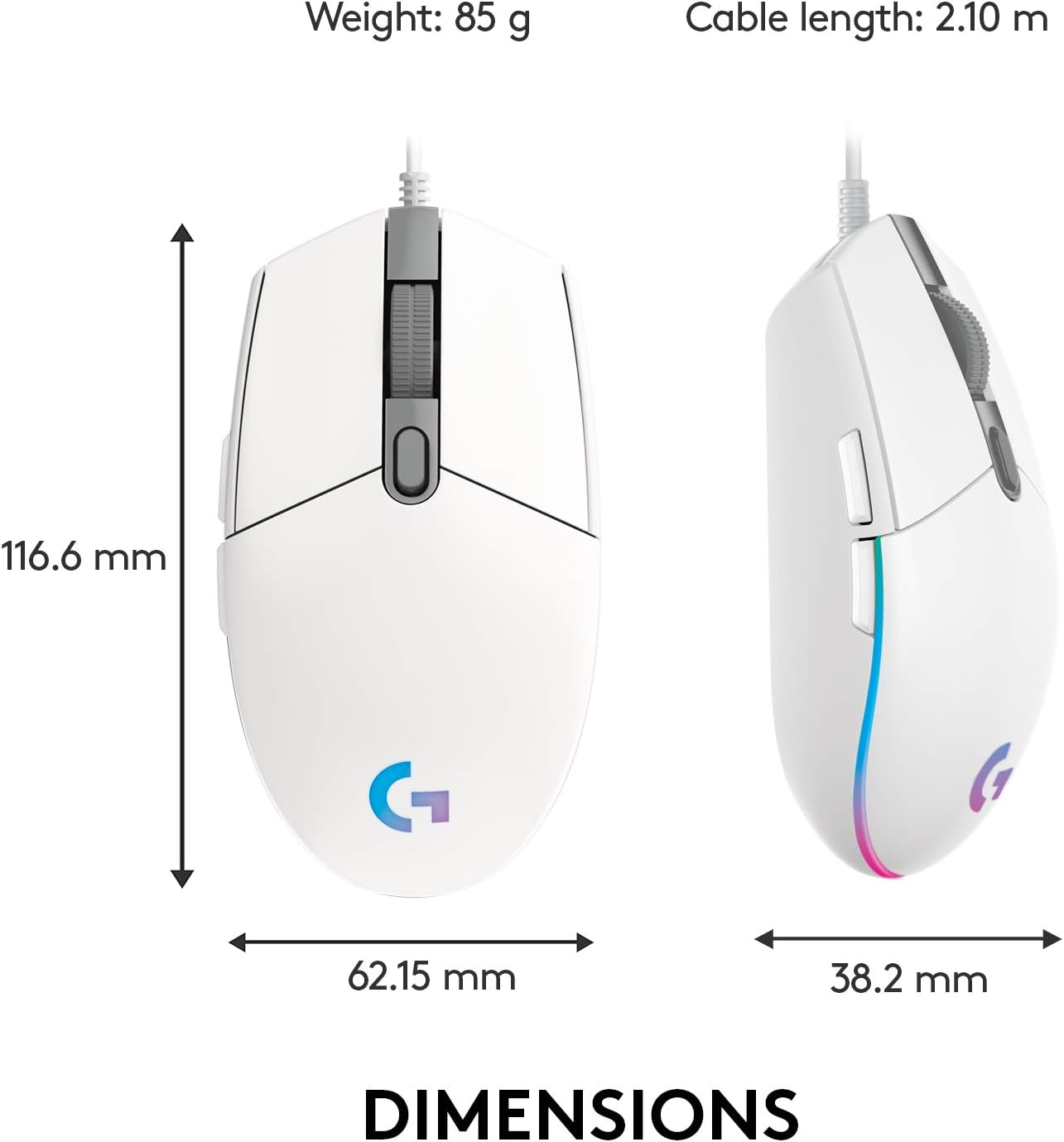 Logitech Mouse Gaming Wired 6 Button-G203