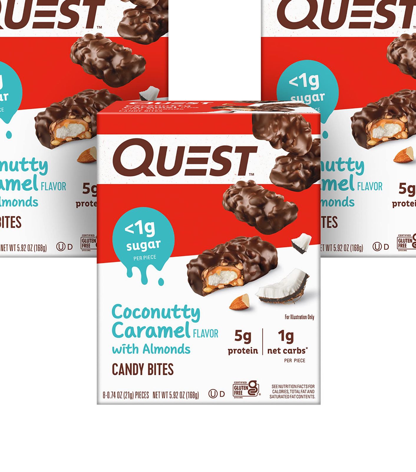 Quest Coconutty Caramel Flavor With Almonds Candy Bites