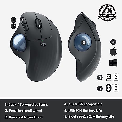 Logitech Wireless Trackball Mouse - M575 CN