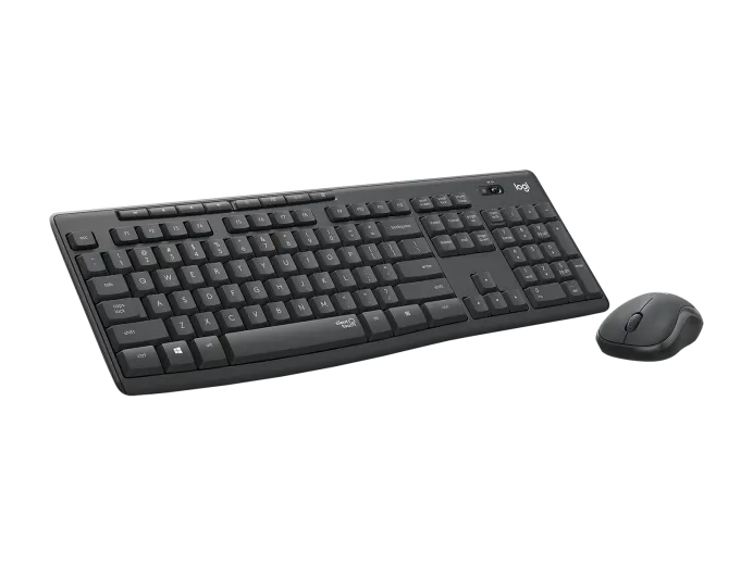 Logitech Wireless Mouse & Keyboard Arabic& Eng Combo with SilentTouch - MK295