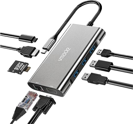 USB C hub 10 in 1 Multi-Port Adapter