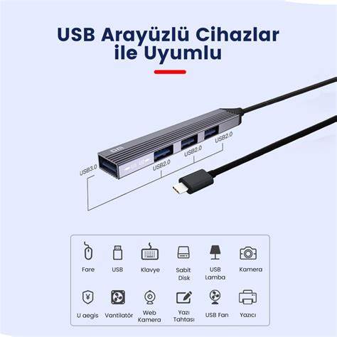 DM Type-C TO USB 4Hub -15cm
