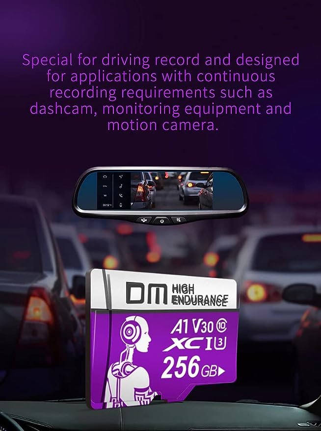 DM TF CARD-PURPL - MicroSD 256GB