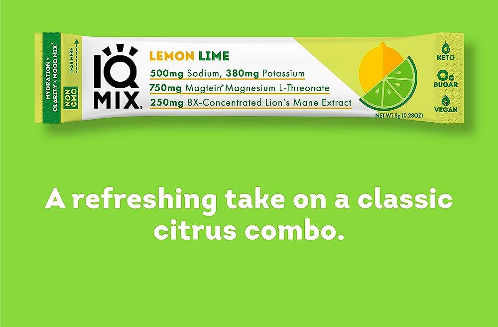 Electrolytes  brain nutrients -lemon lime